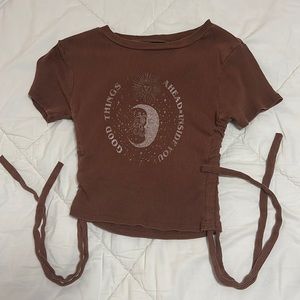 Brown Womens S Tee- New condition never worn